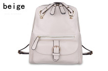 New 2015 women genuine leather backpack cowhide backpacks luxury famous brand backpack bags 8 colors 8920