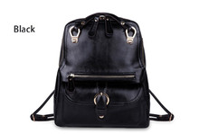 New 2015 women genuine leather backpack cowhide backpacks luxury famous brand backpack bags 8 colors 8920