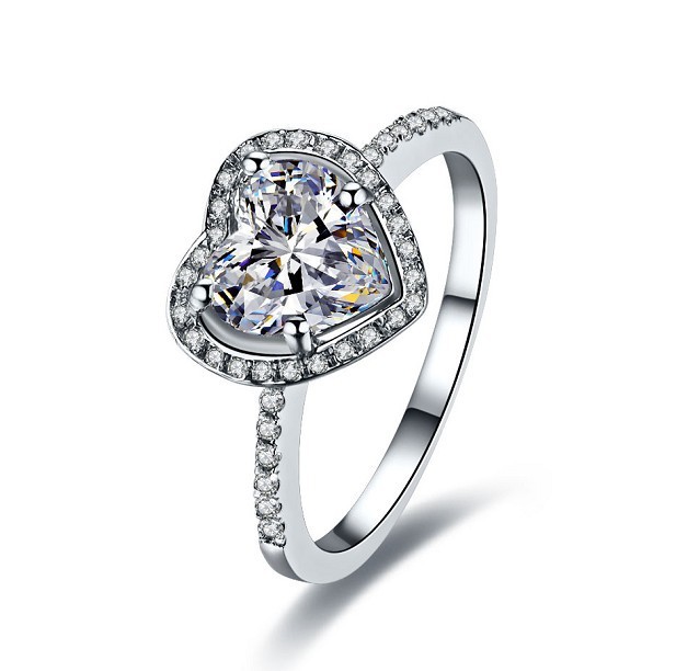 Heart Shaped Engagement Ring Promotion Online Shopping For Promotional Heart Shaped Engagement 