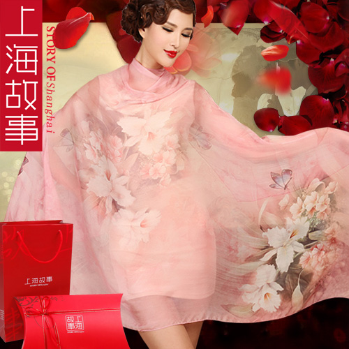 Silk scarf mulberry silk scarf long design quality female spring and autumn scarf all-match