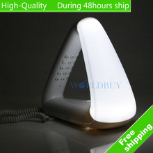 High Quality Triangle Home Desk Bedroom Telephone with Night Light Free Shipping UPS DHL EMS CPAM HKPAM