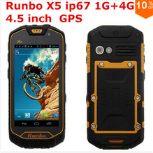 Original Unlocked 4.5 Inch Runbo X5+ BEST Outdoor Waterproof Rugged Smartphone IP67 Walkie Talkie 1GB RAM