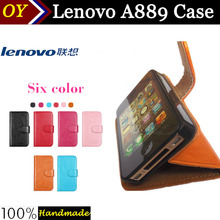 Hot Sale! Lenovo A889 Flip Leather Smartphone Slip-resistant Case For Lenovo A889 Pouch Case Cover Bifold Card Holder Wallet