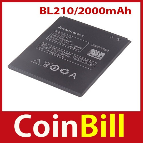 New Design coinbill Original Lenovo S820 Smartphone Rechargeable Lithium Battery 2000mAh BL210 3 7V Save up