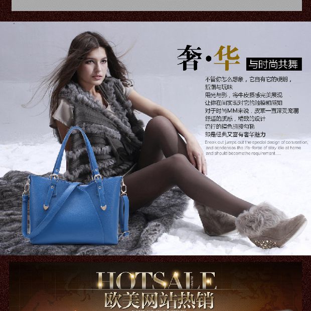 2014 new genuine leather designal one shoulder handbag cross body fashion women s handbag free shipping