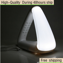 High Quality Triangle Home Desk Bedroom Telephone with Night Light Free Shipping UPS DHL EMS HKPAM CPAM