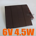 6V 4.5W 720mA Mini monocrystalline polycrystalline solar cell battery Panel charger for mobile phone education study kits