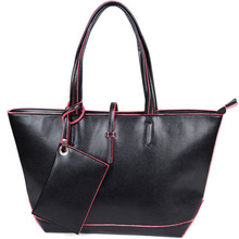 Hot Selling Women little tote bag Color edge handbag Lady handbags High Quality With Small Wallet
