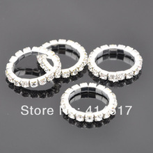 10 pcs Clear Color Crystal Elastic Rhinestone Toe Ring Lady Girl Fashion Jewelry