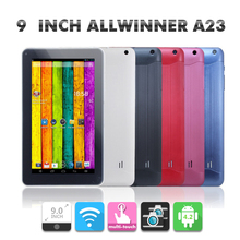 dhl free shipping 9inch Allwinner A23 dual core 1.2GHZ 512MB RAM 8GB ROM Android4.2 wifi cheap tablet pcs dual camera,9inch a23