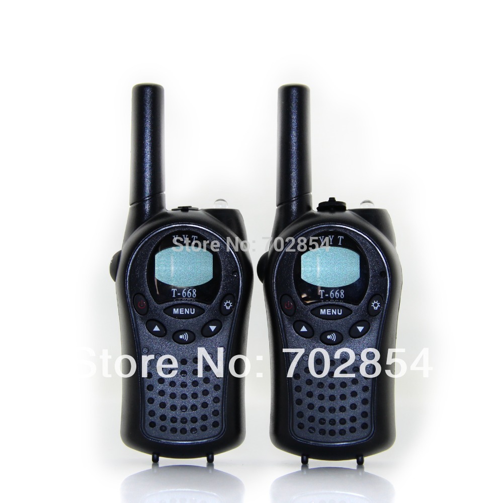 black T 668 mini pocket PMR walkie talkie UHF 462MHz walkie talkie 2 pcs lot