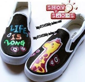 Hand painted shoes graffiti shoes canvas shoes lovers shoes