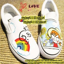Hand-painted shoes , princess . handmade little princess !