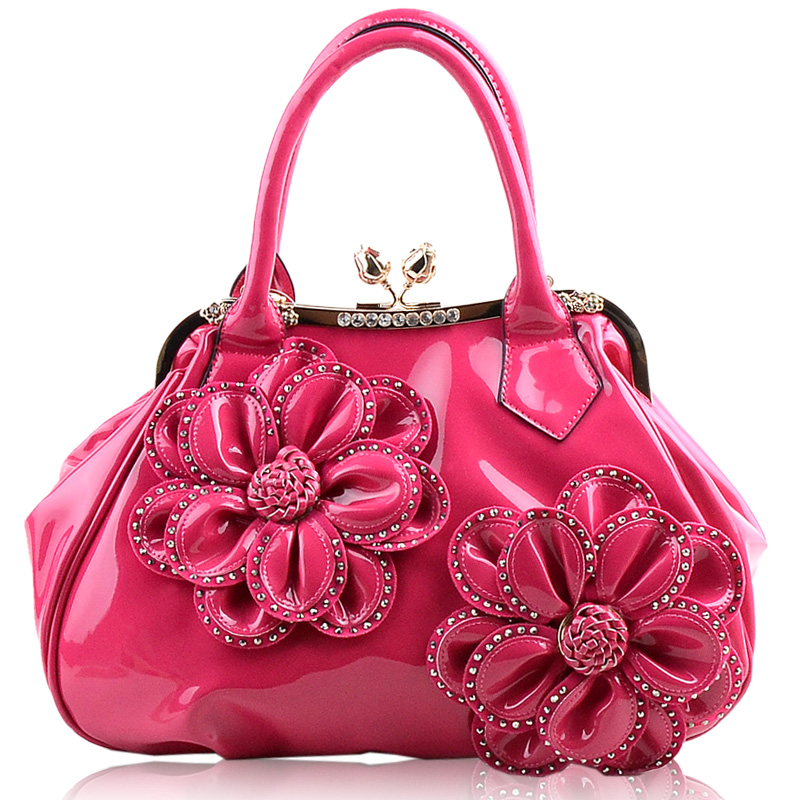 2014 Women's Spring Handbag Rose Big Flower Bag Fashionable Casual