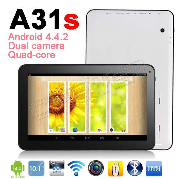 NEW 10 1 Android 4 4 2 Quad Core tablet10 Allwinner A31s QuadCore android tablet with