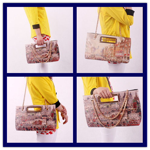 Designer Shoulder Bags New 2014 Women s Leather Handbags Woman s Totes Ladies Cartoon Party Bag