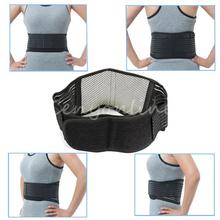 Tourmaline Adjustable Self heating Lower Pain Relief Magnetic Therapy Back Waist Support Lumbar Brace Belt Double