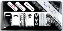 1Pack 14pc Snakeskin Colorful Sexy Lips Pattern Water Decals Transfer Stickers on nails Nail Art Fingernails