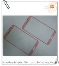 with logo Mobile Phone Parts For Samsung N7100 Note2 front glass pink blue black white colour