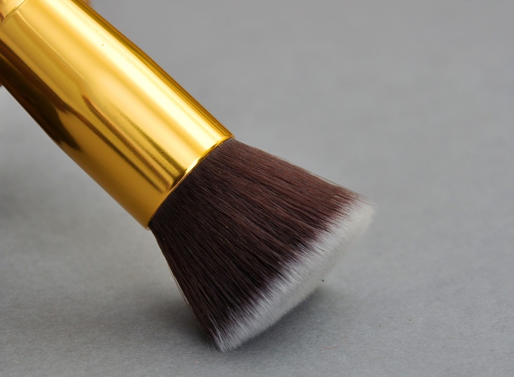 White gold Pro Foundation blush Liquid brush Kabuki Makeup Brush Set ...