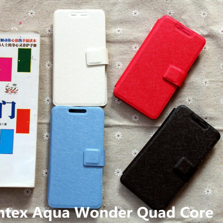 cover case for intex Aqua Wonder Quad Core case cover flip pu leather
