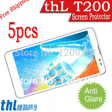 Free Shipping Mobile Phone THL T200 Screen Protector.5pcs matte anti-glare phone screen LCD film for THL T200 V11 W3 W8 W200 W9