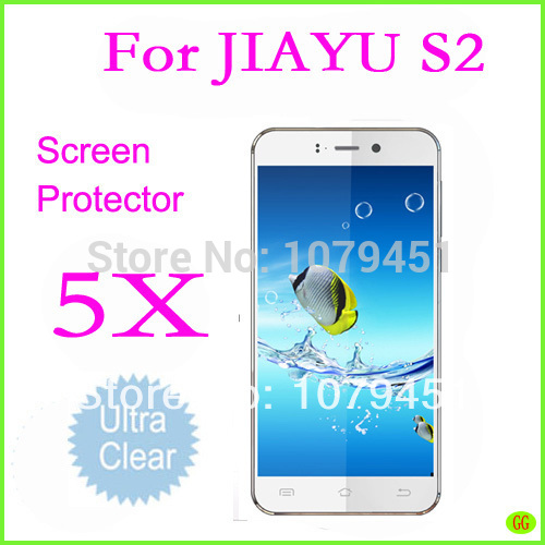 In stock 5pcs JIAYU S2 MTK6592 Octa Core cell phone screen protector Ultra Clear jiayu s2