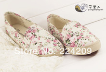 2014 spring shallow mouth flat-bottomed single shoes lounged female low canvas shoes