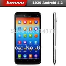 In stock Lenovo s930 quad core 6.0 inch android phones MTK6582 1.3GHz IPS 1GB RAM 8GB Dual SIM 8.0MP GPS WCDMA russian language