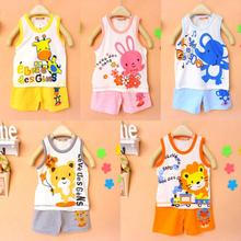 Baby Kids Clothes Set Girls Boys T shirt Pants Undershirt Shorts Kids Pajama Set Children T
