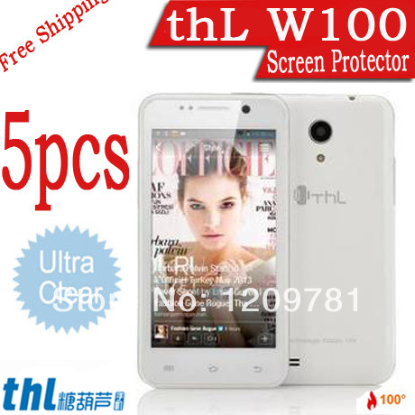 In Stock Front HD Clear Screen Protecto for THL W100 Top Sale cell phones 5pcs THL