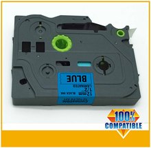 1/2’x23′ black on blue tape 12mm TZ531 TZ-531 TZe531 Compatible brother P-touch TZ Tze label tape ribbon cassette