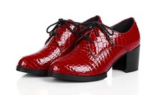 Free shipping ! Winter woman brand new genuine special round tie solid color genuine leather high-heeled shoes, ( 159 ) 4-8.5