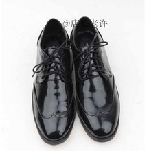 Free shipping Winter woman brand new genuine special round tie solid color genuine leather low heeled
