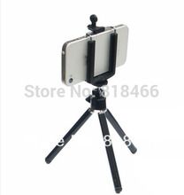 free shipping black min Tripod Stand phone Holder Bracket Holder for Camera Mobile Phone Cellphone phone