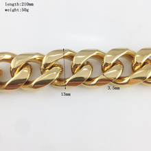 High quality 13mm Hip hop bracelets men s bracelets 18k gold plated bracelets bangles for men