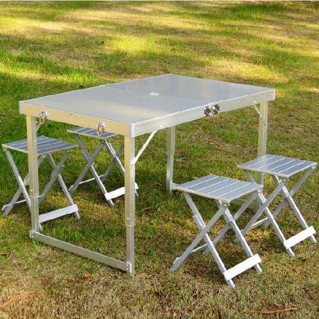 folding table portable business developing table tables and chairs
