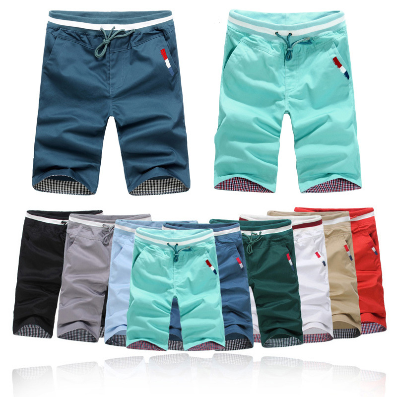 Men s Shorts Causual Loose Cotton Rope Shorts 2014 Beand New Men Short Plus Size M