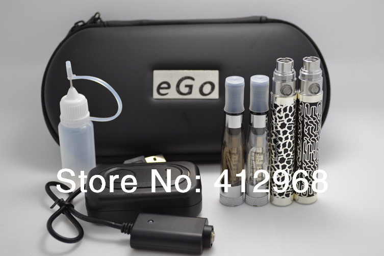 E Cigarette eGo K CE4 Starter Kit Zipper Case Double Tank Atomizer Clearomizer Vaporizer 650 900