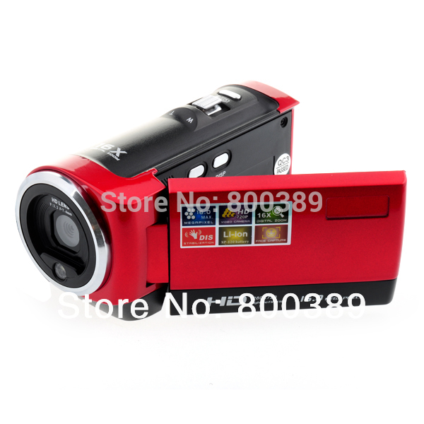 2 7 LCD Anti shake Digital Camera 720P Video Recorder Max 16Mega Pixel 16X Zoom Rechargable