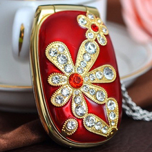 2014 New Personalized Mini Ultra small Mobile Phones Clamshell Fashion Diamond Jewelry Cute Child Female Models
