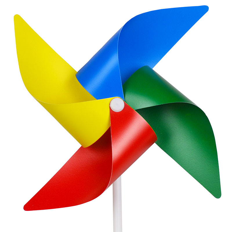 Diy windmill plastic paper windmill colorful puzzle toy for kids(China 