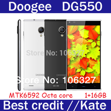 Free shipping Original Doogee DAGGER DG550 5.5 OGS MTK6592 Octa Core 1.7GHz Android 4.4 Smart Phone 1G RAM 16GB ROM 13.0MP/Kate