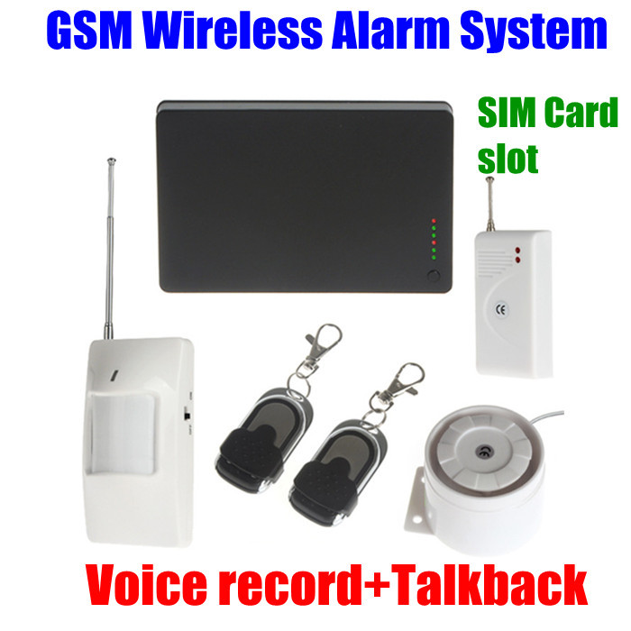 Wireless GSM Home security Alarms system SMS SIM Mobile Auto Dial BURGLAR INTRUDER W Pir door