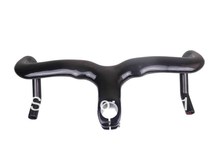 No.1-selling Bicycle New Integrated Carbon Handlebar 400mm Stem 90mm Road Bike Handlebar Integrated 90*400mm New Gift