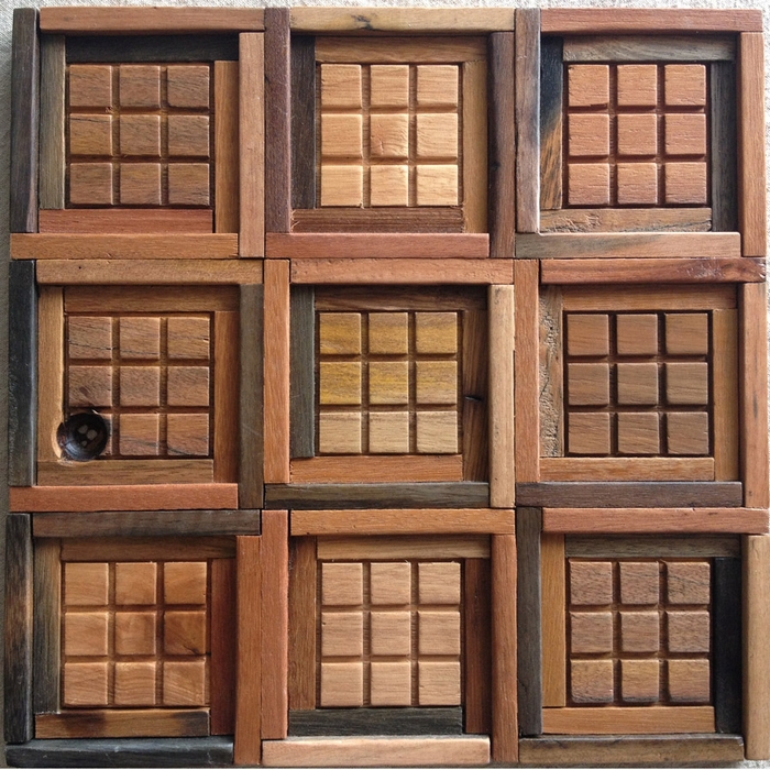 Wood Mosaic Wall Tiles