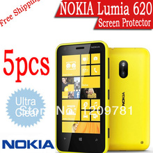 5Pcs Lot Clear Skin LCD Screen Protector for Lumia 620 Nokia Protective Cover Film Brand Cell