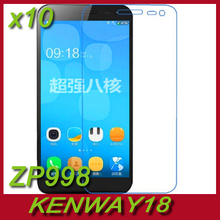 10pcs/lot  LCD Clear Screen Protective Film With Hard Coating For ZOPO ZP998 5.5 inch FHD MTK6592 Octa Core Smartphone