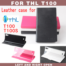 THL 100 CASE COVER  2014 New High Quality Genuine Filp Leather Cover Case THL T100 T100s octa core mtk6592 SKIN Protective shell