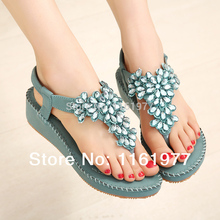 Rhinestone Sandles.Sandals.High Heel Women Sandles.Anchor Sandals.Comfortable Flat Flap-Flop Female Sandles.Sandalia Melissa